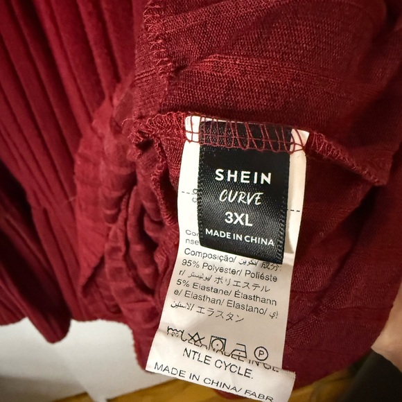 Red Lantern Long Sleeve Midi Dress - Picture 7 of 8